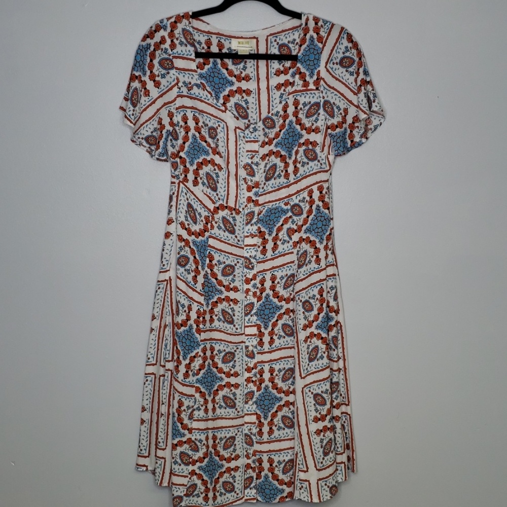 NWOT Anthropologie Maeve Floral Button Down Dress